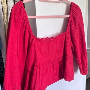 Billabon g red women’s top